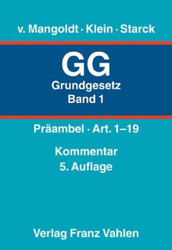 Das Bonner Grundgesetz. Kommentar