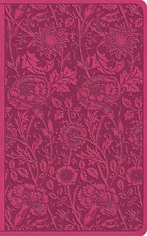 ESV Vest Pocket New Testament with Psalms and Proverbs, Red Letter (Trutone, Berry, Floral Design)