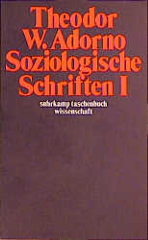 Soziologische Schriften I