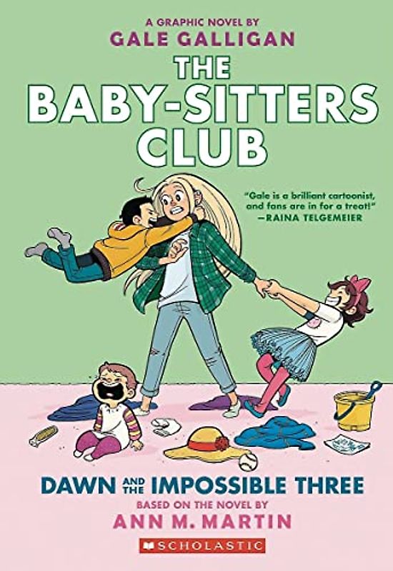 Dawn and the Impossible Three: A Graphic Novel (the Baby-Sitters Club #5)