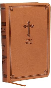 KJV, Value Thinline Bible, Compact, Leathersoft, Brown, Red Letter, Comfort Print: Holy Bible, King James Version