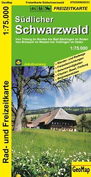 Südlicher Schwarzwald - Rad- und Freizeitkarte
