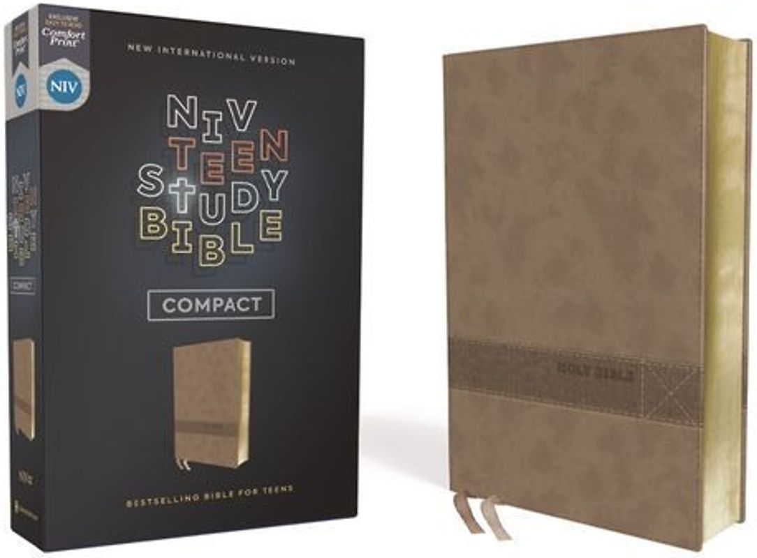 Niv, Teen Study Bible (for Life Issues You Face Every Day), Compact, Leathersoft, Brown, Comfort Print
