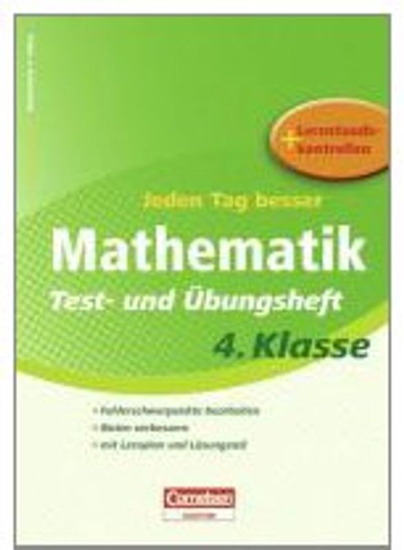Jeden Tag besser - Mathematik Test- und Übungsheft 4. Klasse