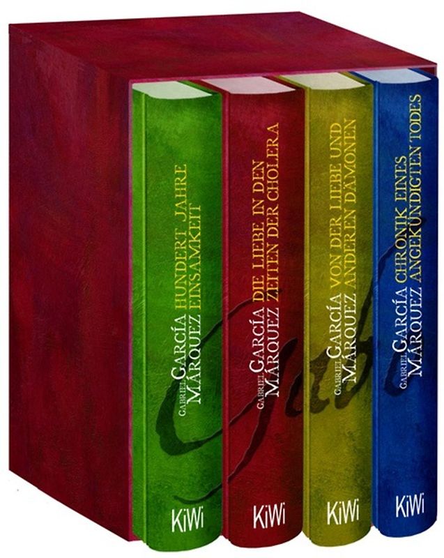 Vier Bände im Schmuckschuber