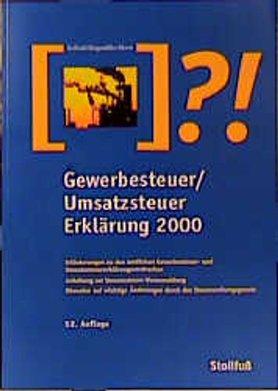 Gewerbesteuer- und Umsatzsteuer-Erklärung 2000