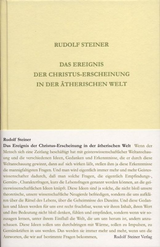 Das Ereignis der Christus-Erscheinung in der ätherischen Welt
