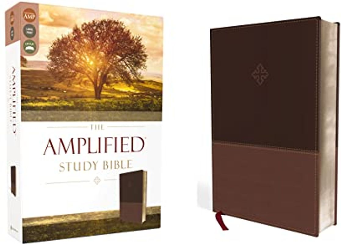 Amplified Study Bible, Imitation Leather, Brown