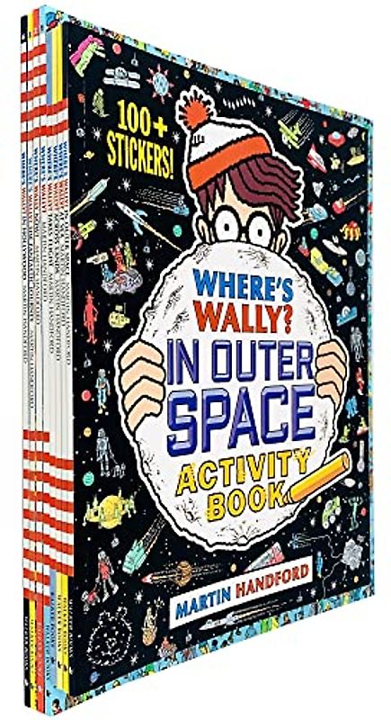 Where's Wally Amazing Adventures and Activities 8 Books Bag Collection Set ( Where's Wally, Now?,The Fantastic Journey, In Hollywood, In Outer Space, At Sea, Across Lands & Takes Flight)