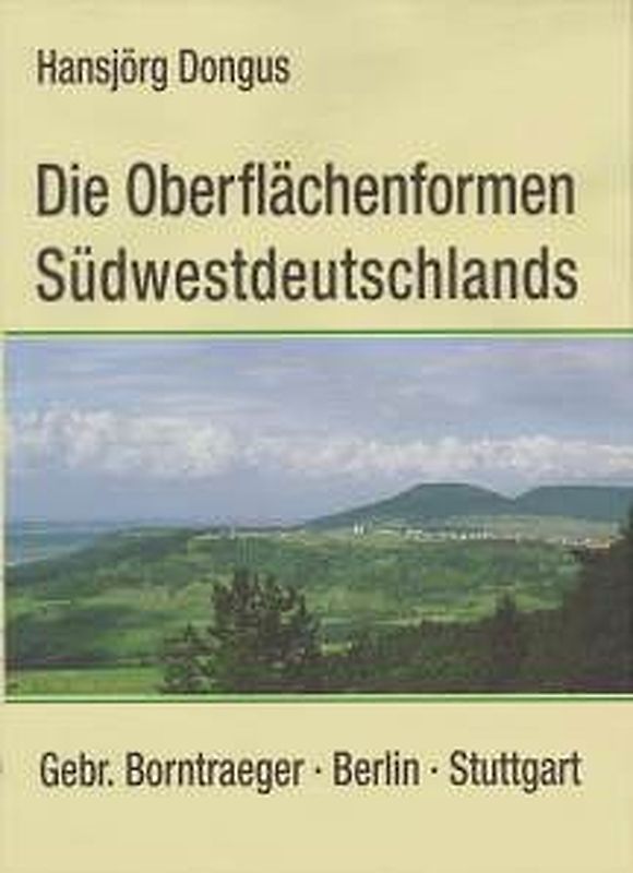Die Oberflächenformen Südwestdeutschlands