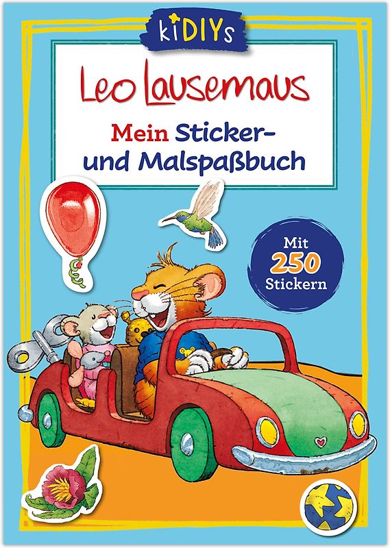 Leo Lausemaus Mein Sticker- und Malspaßbuch mit 250 Stickern