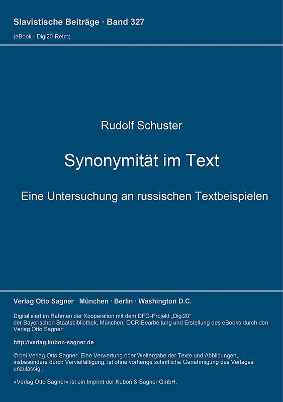 Synonymität im Text