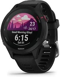 Garmin Forerunner 255S Music 41 mm zwart met een zwarte siliconen polsband [Wi-Fi] - refurbished