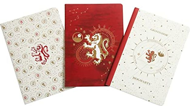 Harry Potter: Gryffindor Constellation Sewn Notebook Collection (Set of 3)