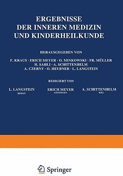 Ergebnisse der Inneren Medizin und Kinderheilkunde