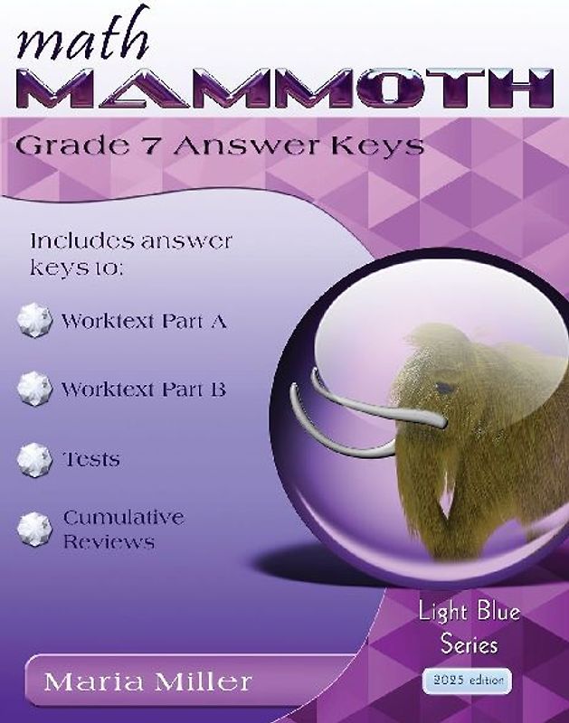 Math Mammoth Grade 7 Answer Keys