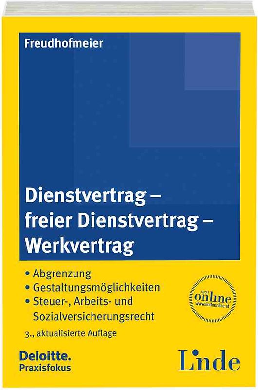 Dienstvertrag - freier Dienstvertrag - Werkvertrag
