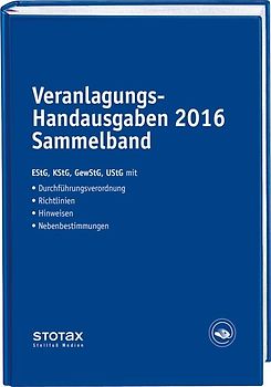 Veranlagungs-Handausgaben 2016 Sammelband