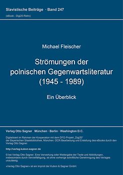 Strömungen der polnischen Gegenwartsliteratur (1945 - 1989)
