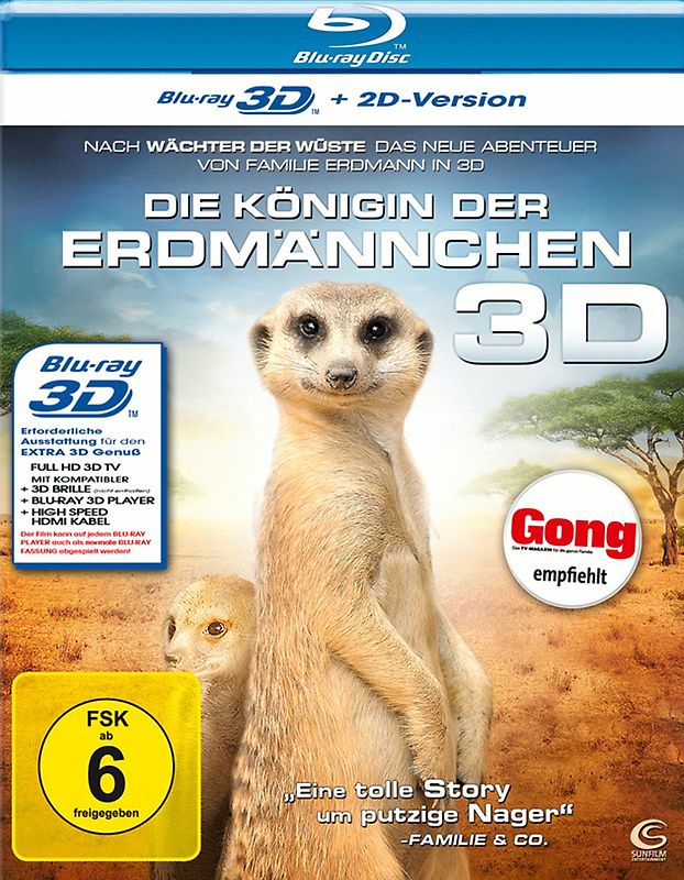 Die Königin der Erdmännchen [3D Blu-ray + 2D Version] 3D Blu-ray Disc