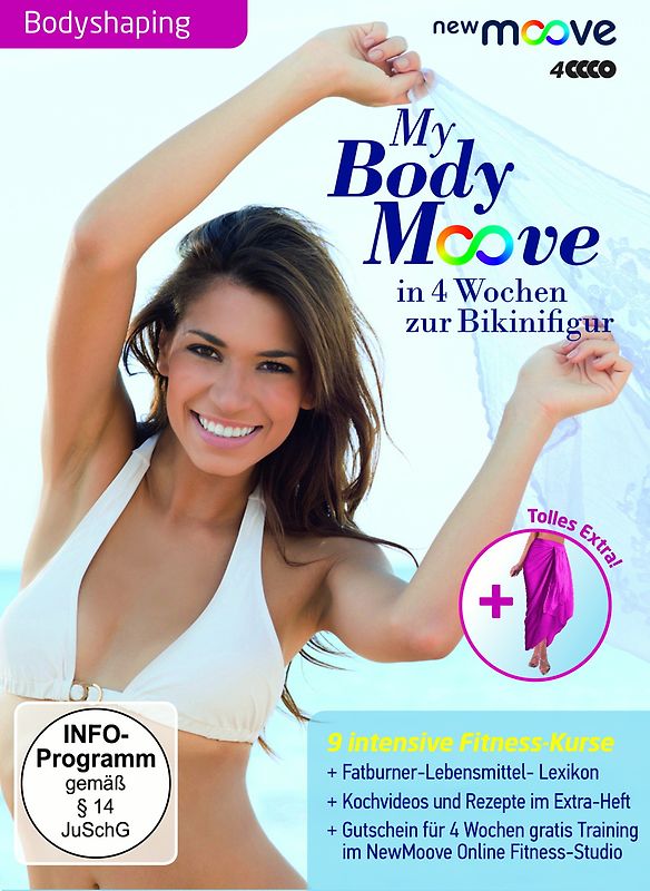 NewMoove: Body Move - In 4 Wochen zur Bikinifigur [4 DVDs, inkl. Toller Pareo] DVD