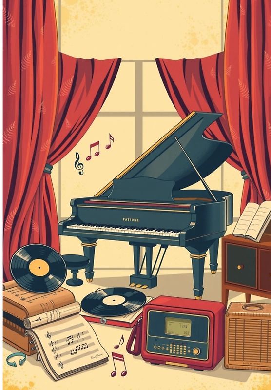 Notenheft Piano: DIN A5 Notenlinienheft | 100 Seiten mit 12 Notenzeilen / Systeme pro Blatt | Papier 90g/m² | Musikheft mit Notenlinien