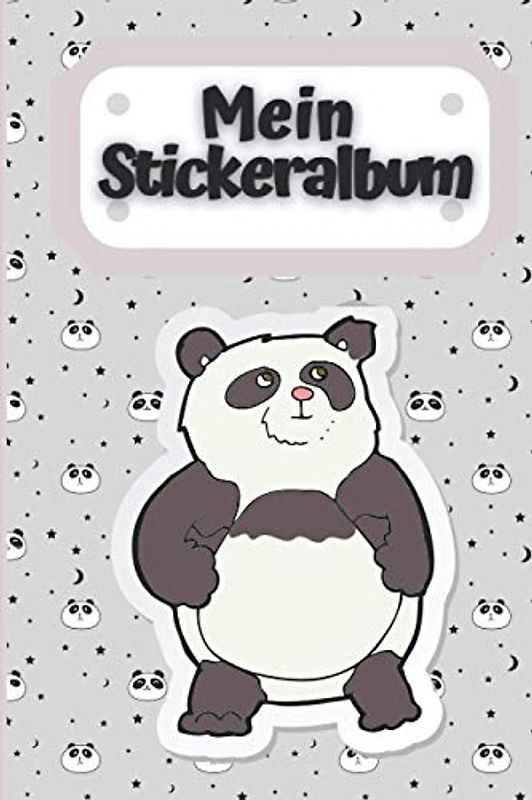 Mein Stickeralbum: Stickeralbum leer zum sammeln von Stickern - Geschenk für Jungen und Mädchen - wiederverwendbarer Aufkleber Seiten