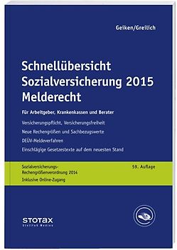Schnellübersicht Sozialversicherung 2015 Melderecht