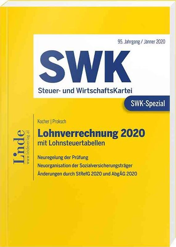 SWK-Spezial Lohnverrechnung 2020