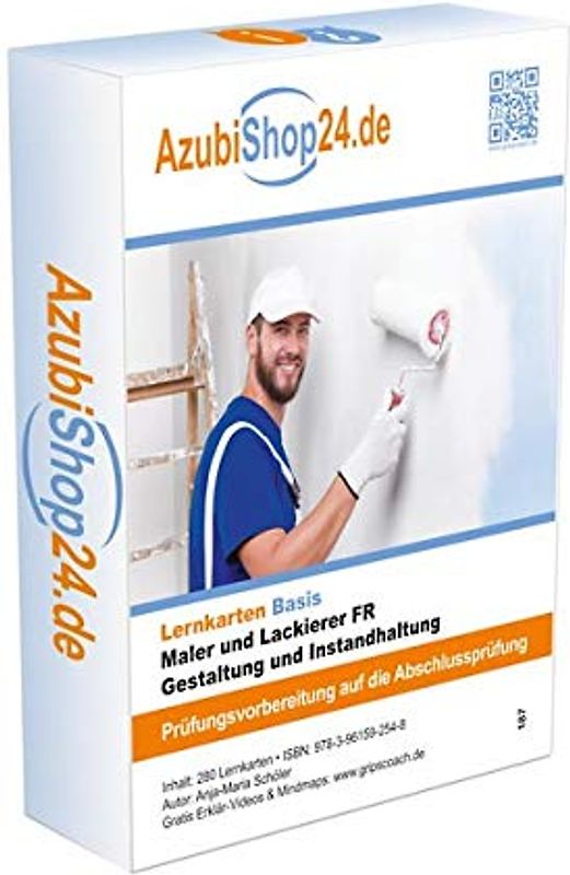 AzubiShop24.de Basis-Lernkarten Maler und Lackierer FR Gestaltung und Instandhaltung