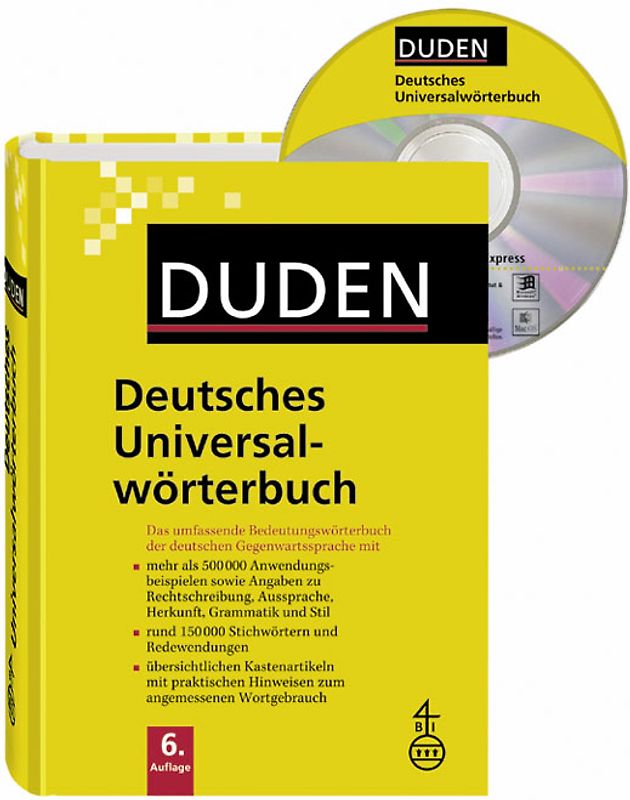 Duden - Deutsches Universalwörterbuch - Buch plus CD
