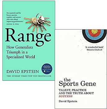 Range How Generalists Triumph in a Specialized World & The Sports Gene By David Epstein 2 Books Collection Set