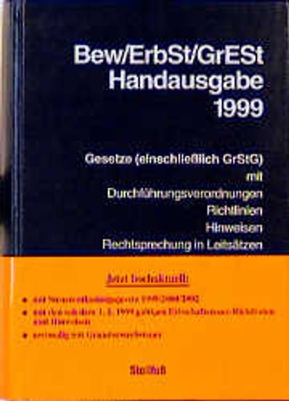 Bew/ErbSt/GrEst Handausgabe 1999