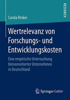 Wertrelevanz von Forschungs- und Entwicklungskosten