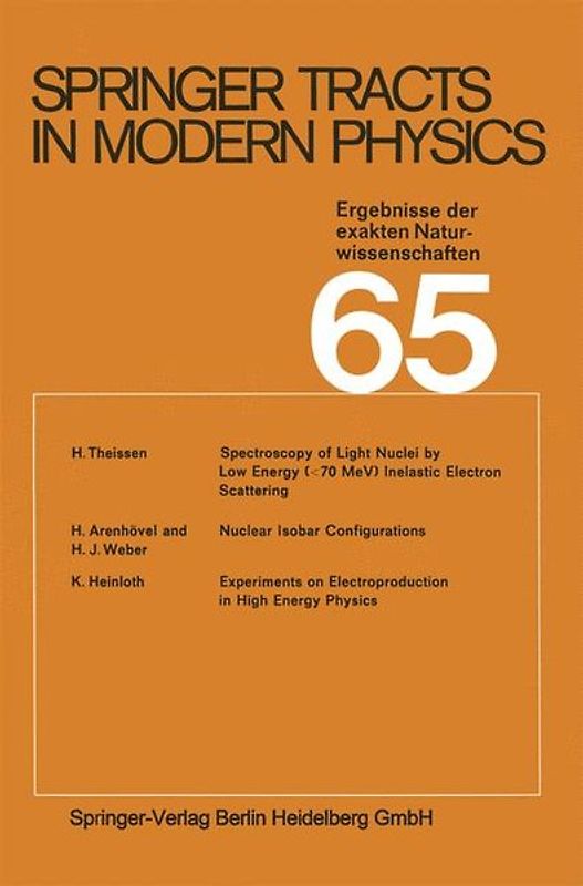Springer Tracts in Modern Physics