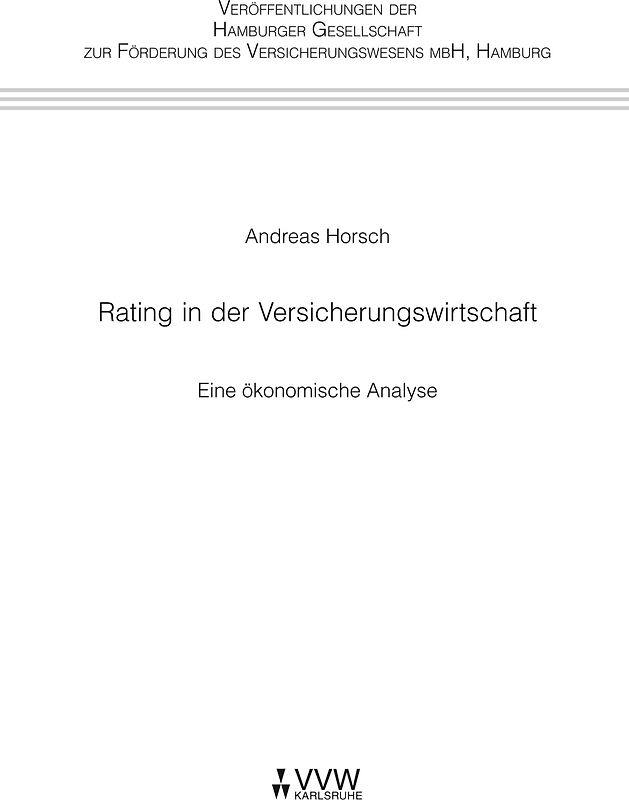 Rating in der Versicherungswirtschaft