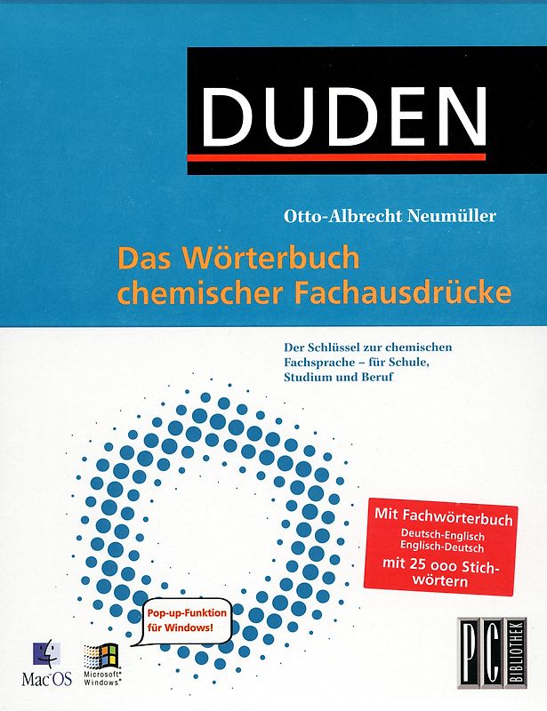 DUDEN: Das Wörterbuch chemischer Fachausdrücke - Version 3.0 MacOS