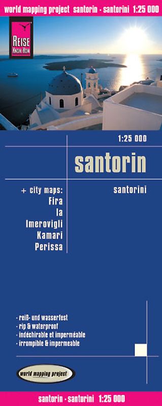 Reise Know-How Landkarte Santorin (1:25.000)