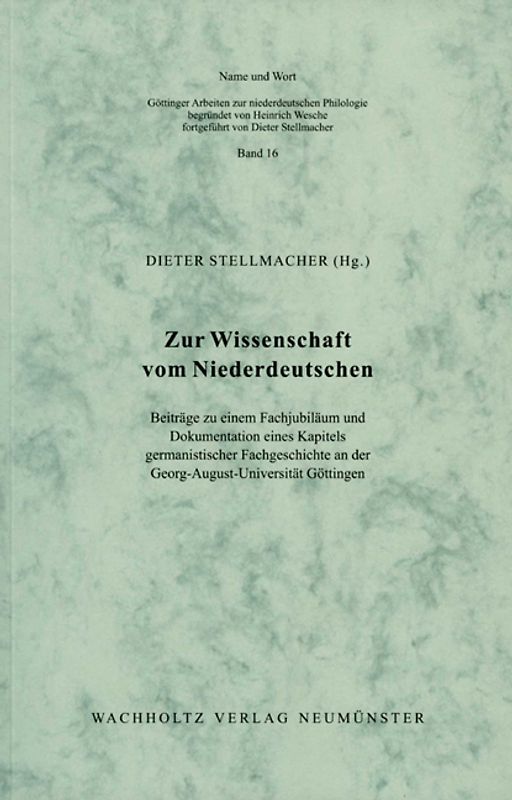 Zur Wissenschaft vom Niederdeutschen