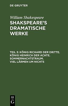 Shakspeare's dramatische Werke