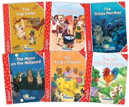 Jolly Phonics Folktales Red Readers (Level 1) Complete Set (1-6)