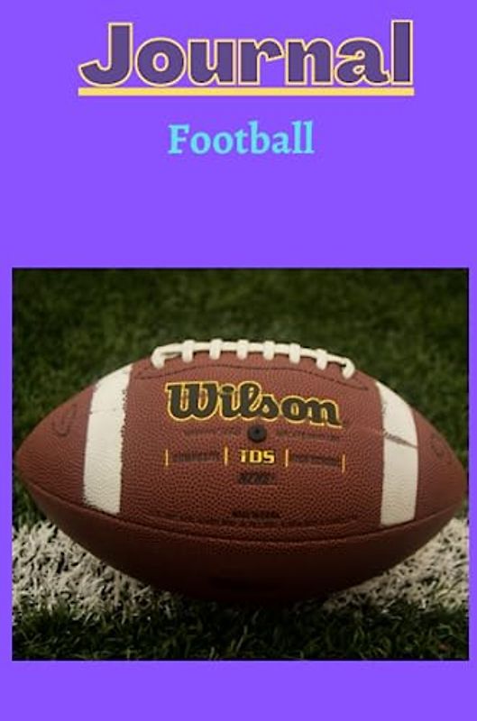football Journal with a purple background