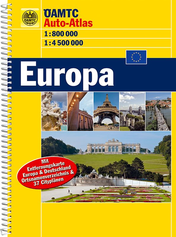 ÖAMTC Auto-Atlas Europa 1:800 000/1:4,5 Mio.