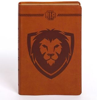CSB One Big Story Bible, Brown Leathertouch