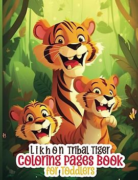 Likhon Tribal Tiger Coloring Pages Book for Toddlers