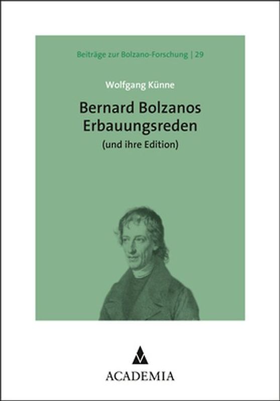 Bernard Bolzanos Erbauungsreden (und ihre Edition)