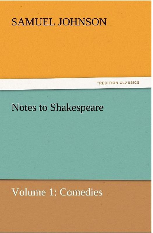 Notes to Shakespeare