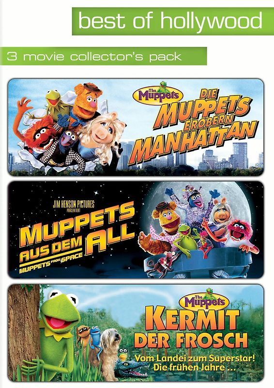 Best Of Hollywood: 3 Movie Collection 2: Die Muppets erobern Manhattan & Die Mulppets aus dem All & Kermit DVD