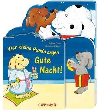 Vier kleine Hunde sagen Gute Nacht!