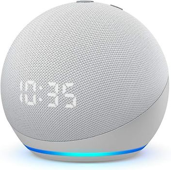 Amazon Echo Dot [4. Génération, avec horloge] blanc